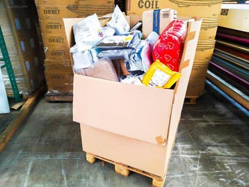 Pallet Postpakketten 158 kg, Nieuw