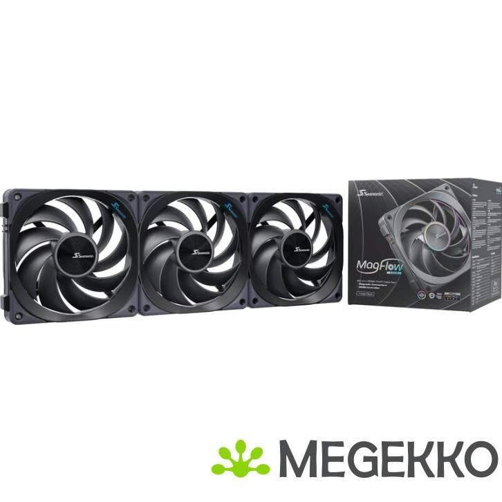 Seasonic MagFlow ARGB 3-fan kit, 120mm, Informatique & Logiciels, Refroidisseurs d'ordinateur, Envoi