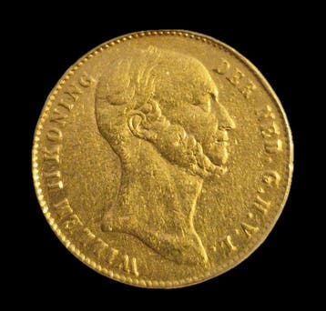 Nederland. Willem II. 5 Gulden 1843, Postzegels en Munten, Munten | Nederland