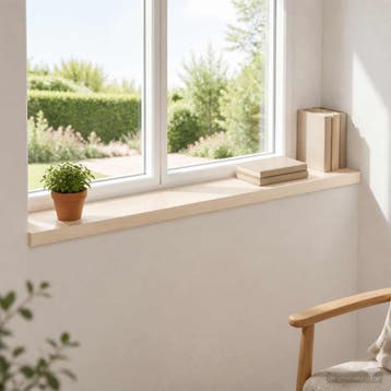 vidaXL Raamprofielen 2 st Wit 70 x 15 x 2 cm Massief, Verzenden