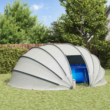 vidaXL Pool Tent Dome 538 x 440 x 204 cm Grijs, Tuin en Terras, Zwembaden, Verzenden, Nieuw