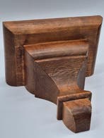 Wandkonsole aus Holz – geschnitzt – rustikaler Stil -, Nieuw