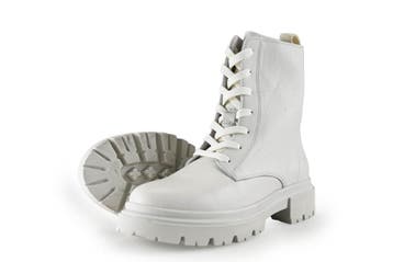 Tommy Hilfiger Veterboots in maat 35 Beige, Verzenden, Beige, Overige typen, Zo goed als nieuw