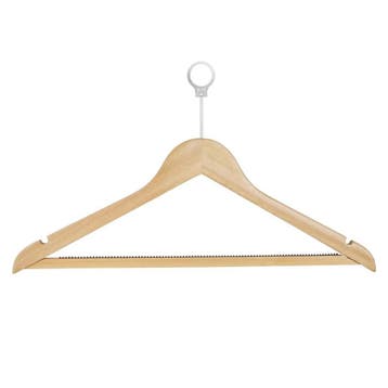 Veiligheidshangers | Hout | Naturel | Anti-Diefstal | 10, Verzenden