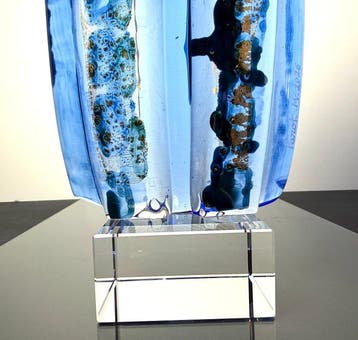 Maxence Parot - Vaas - Sculptuur met unieke emaille- en, Antiek en Kunst