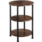 tectake Bijzettafel Colchester 40x61cm - Industrieel hout do, Huis en Inrichting, Verzenden, Nieuw