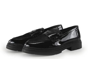 Manfield Loafers in maat 39 Zwart, Kleding | Dames, Verzenden, Zwart, Overige typen, Zo goed als nieuw