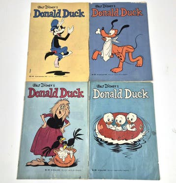 Vintage Donald Duck weekbladen 1972 – nr. 19, 22, 28 en 38, Verzamelen, Verzenden