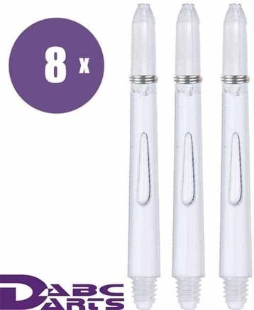 ABC Darts – Edge Vison Clear - 8 sets (Dart Shafts), Sport en Fitness, Darts, Ophalen of Verzenden, Nieuw, Shafts