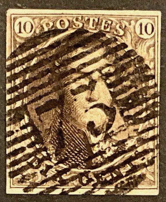 België 1849/1850 - Leopold 1 : Medaillon met watermerk in, Timbres & Monnaies, Timbres | Europe | Belgique