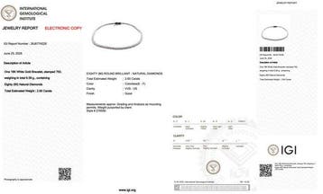 Armband - 18 karaat Witgoud - 2.60ct. tw. Diamant, Nieuw