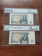Groot-Brittannië. - 2 x 1 Pound - ND (1981-84) - Consecutive, Postzegels en Munten