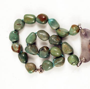 Collier - Argent, turquoise, Corail - Népal - XXe siècle
