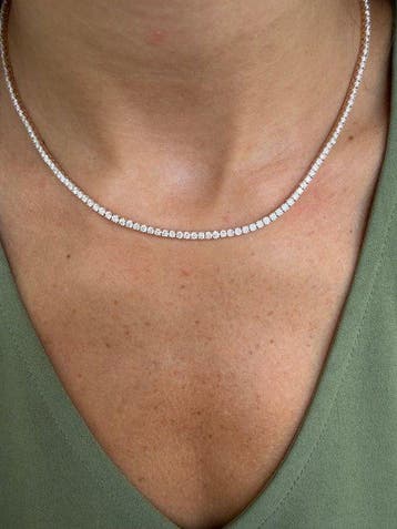 Collier ras du cou - 14 carats Or jaune - 10.50ct. tw.