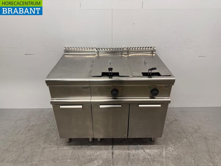 Friteuse double Electrolux en acier inoxydable 2 x 15 litres, Articles professionnels, Horeca | Autre, Envoi