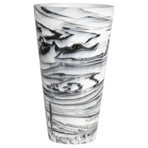 Zuiver Conic Vase M Black/white - Vaas, Maison & Meubles, Accessoires pour la Maison | Vases, Envoi
