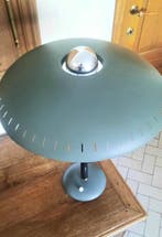 Louis Kalff - Bankierslamp - Aluminium