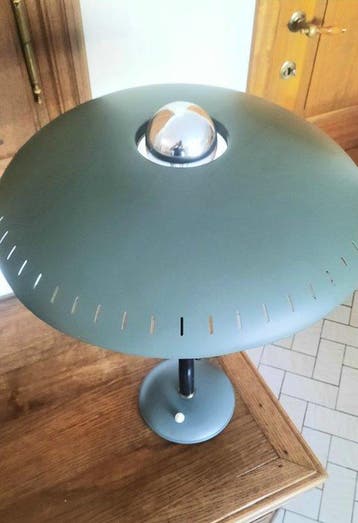 Louis Kalff - Bankierslamp - Aluminium