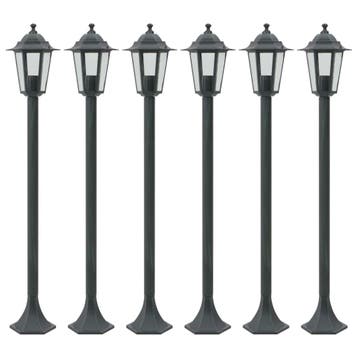 vidaXL Paalverlichting voor tuin E27 110 cm aluminium, Tuin en Terras, Verzenden, Nieuw
