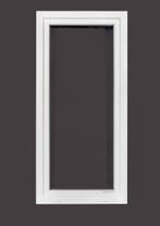 PVC raam draai kiep b80xh170 cm wit, Gevelraam of Ruit, 80 tot 120 cm, Nieuw, Dubbelglas