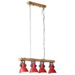 vidaXL Plafondlamp 25 W E27 90x24x111 cm verweerd rood, Verzenden, Nieuw