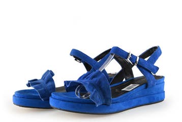 Tamaris Sandalen in maat 37 Blauw, Kleding | Dames, Tamaris, Sandalen of Muiltjes, Zo goed als nieuw, Verzenden