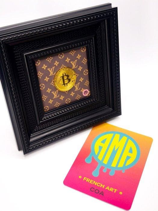 AMA • Pope (1985) - Bitcoin Couture - Louis Vuitton &, Antiquités & Art, Art | Objets design