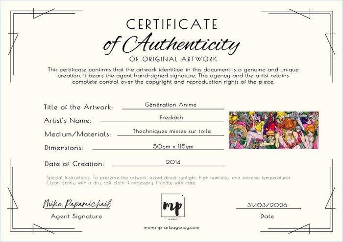 Freddish (1971) - Generation Anime, Antiquités & Art, Art | Peinture | Moderne