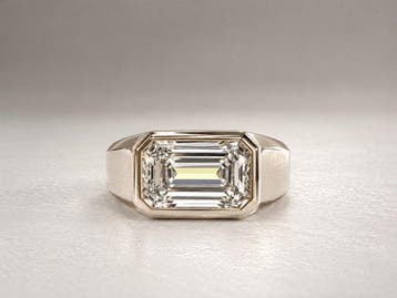 Zonder minimumprijs - Ring - 14 karaat Witgoud - 5.05ct. tw., Nieuw