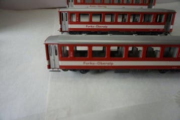 Bemo H0m - 3267 - Treinset (3) - 3 x personenwagens tweede