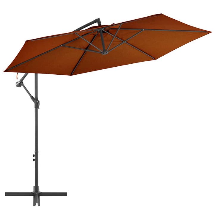 vidaXL Zweefparasol met aluminium paal 300 cm, Tuin en Terras, Parasols, Nieuw, Verzenden