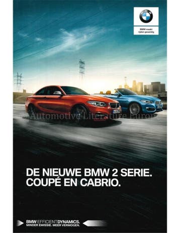 2017 BMW 2 SERIE BROCHURE NEDERLANDS
