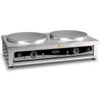 Crêpe maker | 2x Ø400 mm | 2x 3kW | 900x520x245(h)mm, Verzenden