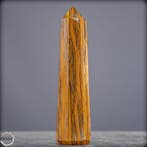 Krachtige tijgeroog-obelisk – Natuurlijke elegantie uit