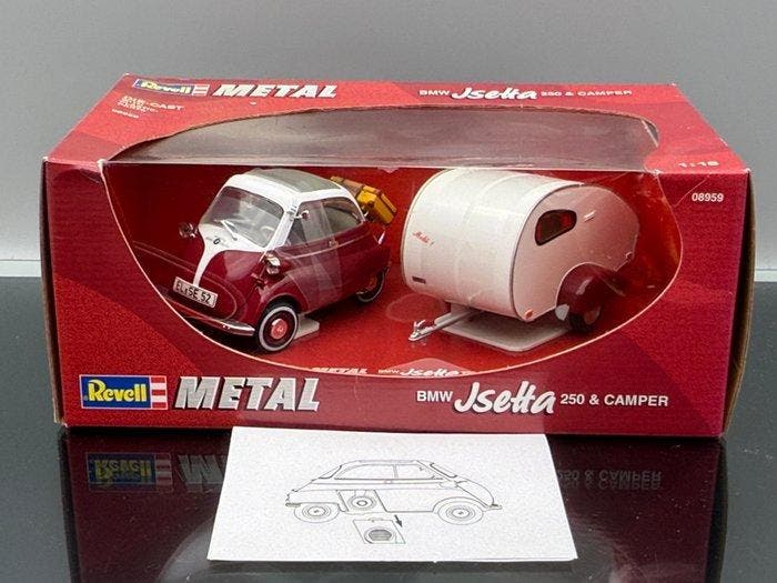 Revell 1:18 - Model kleine stadsauto - 1955 BMW Isetta 250, Hobby & Loisirs créatifs, Voitures miniatures | 1:5 à 1:12