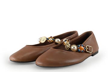 Jeffrey Campbell Ballerinas in maat 38 Bruin, Bruin, Verzenden, Ballerina's, Zo goed als nieuw