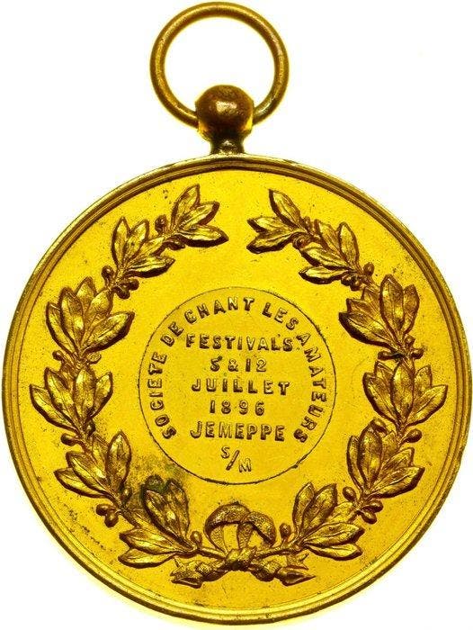 Belgique. Historical Medal 1896 King Leopold II of Belgium, Timbres & Monnaies, Monnaies | Pays-Bas