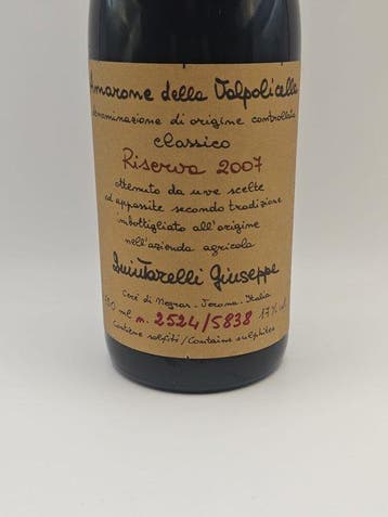 2007 Quintarelli Giuseppe - Amarone della Valpolicella, Collections