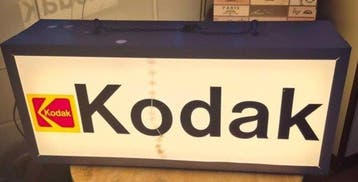 Kodak - Kodak-lichtreclame - Reclamebord - Staal,