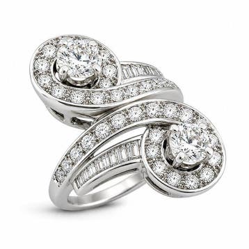 Bague - 18 carats Or blanc, Bague exclusive en or blanc 18, Nieuw