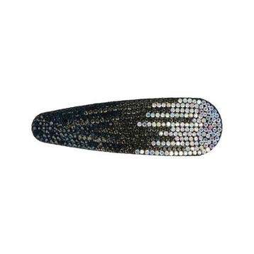 Haarspeld Klikklak 8cm - Glitter Steentjes - Zilver Grijs, Nieuw