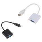 VGA naar HDMI Kabel - 1080p Full HD High Speed Wit, Verzenden, Nieuw