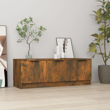 vidaXL Tv-meubel 102x35x36,5 cm bewerkt hout gerookt, Verzenden, Nieuw
