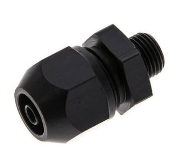 7x4mm & G1/8'' Aluminium Rechte Knelfitting Buitendraad, Verzenden