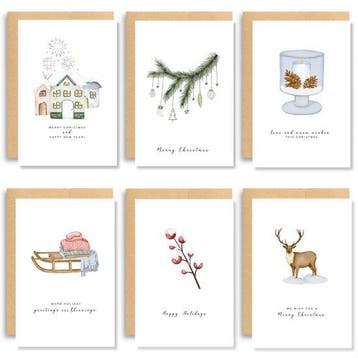 2dekans | Partizzle 36x Luxe Kerstkaarten met Enveloppen Set, Diversen, Ophalen of Verzenden, Nieuw