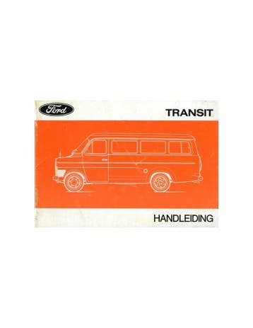 1974 FORD TRANSIT INSTRUCTIEBOEKJE NEDERLANDS, Ophalen of Verzenden