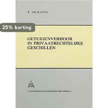 Getuigenverhoor 9789055837175 P. De Baets, Boeken, Verzenden, Gelezen, P. De Baets