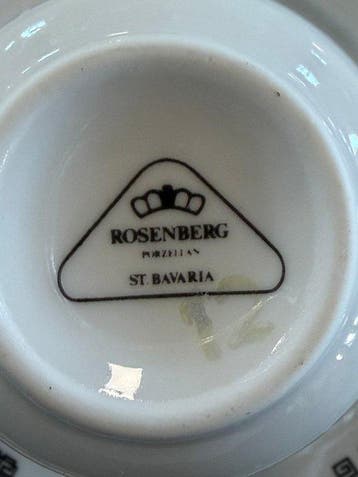 Rosenberg Porzellan – St. Bavaria. - Tafelservies voor 12 -