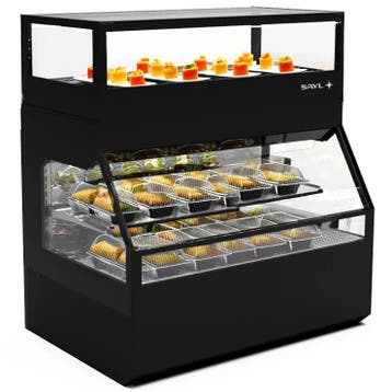 Wandmeubel (Verwarmd + Gekoeld) | INTEGRA COMBI | Zwart |, Verzenden, Nieuw in verpakking