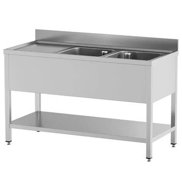 Spoeltafel | STANDARD LINE EVO | RVS | 2 Spoelbakken, Verzenden